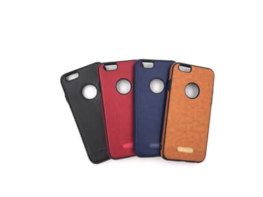 iPhone 6/6S Mjukt läderskal - Röd