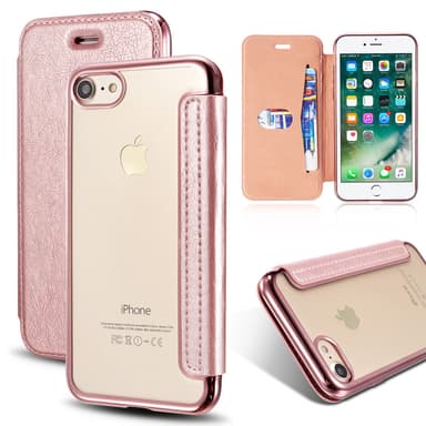 SKALO iPhone 7/8 Plånboksfodral TPU Ultraslim design - Silver