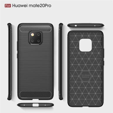 Stöttåligt Armor Carbon TPU-skal Huawei Mate 20 Pro - Röd