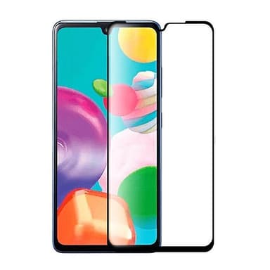 Heltäckande Härdat Glas till Samsung Galaxy A41 - Svart - Svart