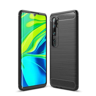 Stöttåligt Armor Carbon TPU-skal Xiaomi Mi Note 10 / Note 10 Pro - Grå