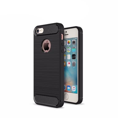 SKALO iPhone 5/5S/SE(1:a gen) Armor Carbon Stöttåligt TPU-skal - Grå