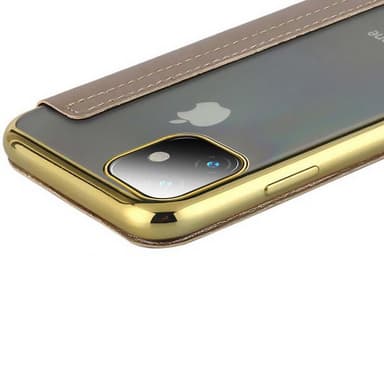 SKALO iPhone 11 Pro Max Plånboksfodral TPU Ultraslim design - Guld