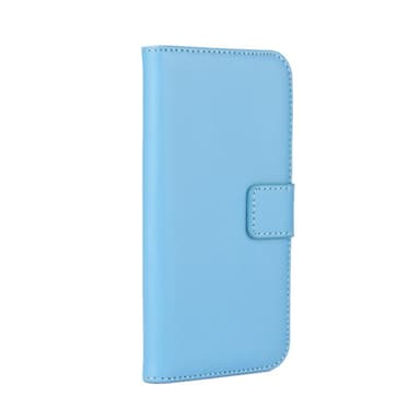 Plånboksfodral Äkta Skinn Samsung Note 9 - Blå