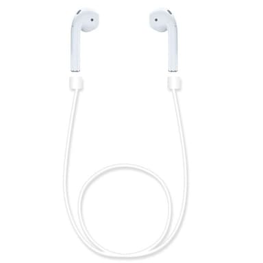 SKALO AirPods Anti-Tapp-snöre i silikon - Vit