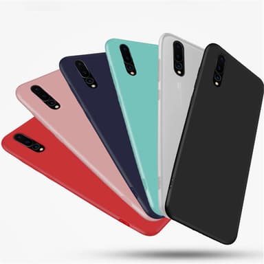 Huawei P20 Ultratunn Silikonskal - Röd