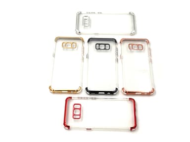 Extra tåligt design TPU | färgade kanter Samsung S8+ - Svart
