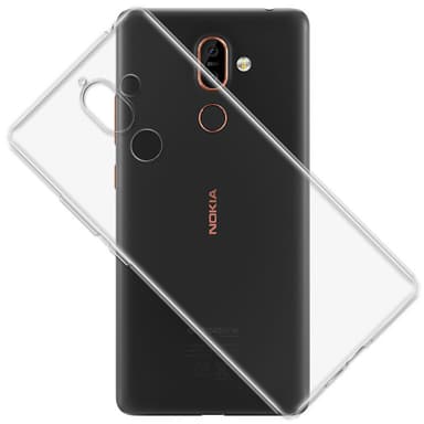 Transparent Silikon TPU-Skal till Nokia 7 Plus