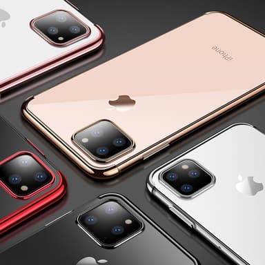 Design TPU-skal Electro Plating till iPhone 11 Pro Max - Blå