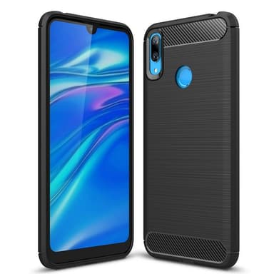 Stöttåligt Armor Carbon TPU-skal Huawei Y6 2019 - Svart