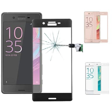 Heltäckande Härdat Glas till SONY Xperia X - Vit