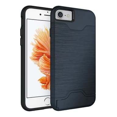 iPhone 6/6S | Armor skal | Korthållare - Blå