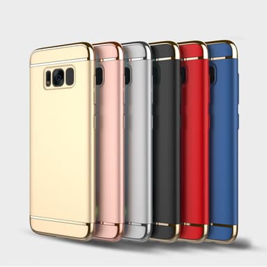 Design skal 3 i 1 guldkant till Samsung Galaxy S8 PLUS - Blå