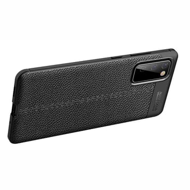 Samsung Galaxy S20 FE TPU skal Litchi Texture - Svart