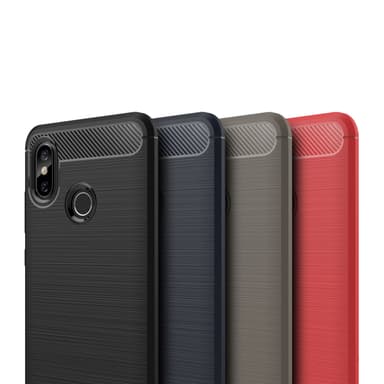 Stöttåligt Armor Carbon TPU-skal Xiaomi Mi 8 - Grå