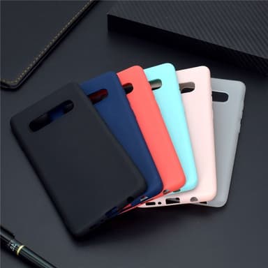 SKALO Samsung S10 Plus Ultratunn TPU-Skal - Röd