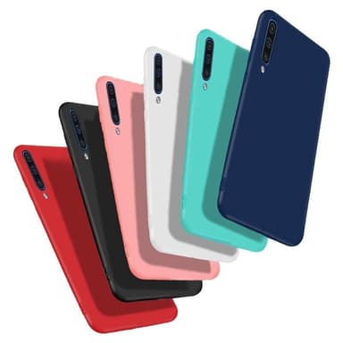 SKALO Samsung A70 Ultratunn TPU-Skal - Röd