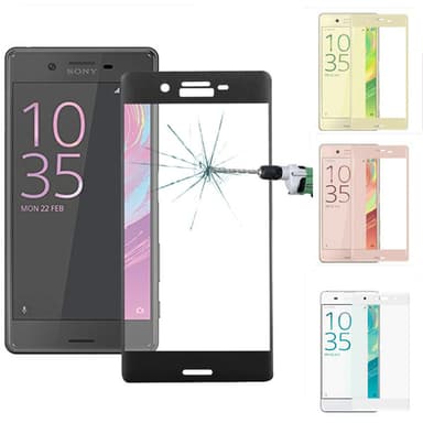 Heltäckande Härdat Glas till SONY XA - Vit