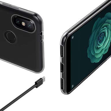 Transparent Silikon TPU-Skal till Xiaomi Mi A2