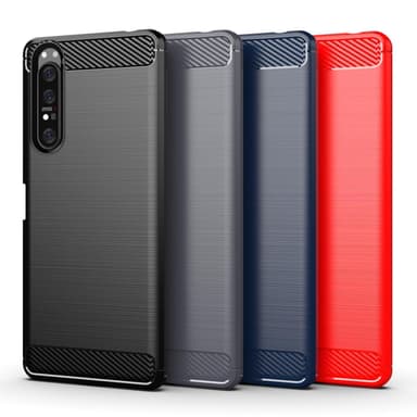 Stöttåligt Armor Carbon TPU-skal Sony Xperia 1 II - Grå