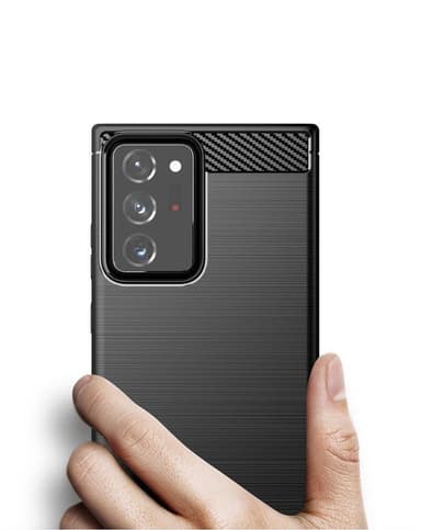 Stöttåligt Armor Carbon TPU-skal Samsung Note 20 Ultra - Blå