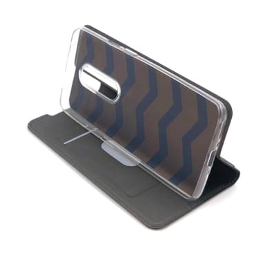 Plånboksfodral Ultratunn design Oneplus 7T Pro - Mörkgrå
