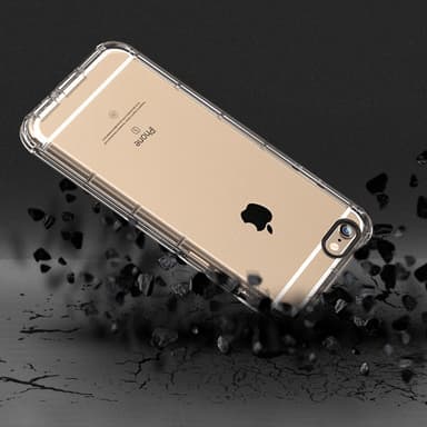Extra tåligt silikonskal iPhone 6/6s - Rosa
