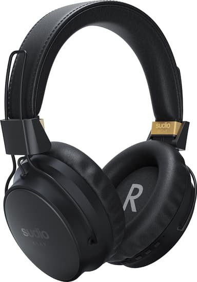 Sudio KLAR wireless around-ear hörlurar (svart)