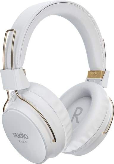 Sudio KLAR wireless around-ear hörlurar (vit)