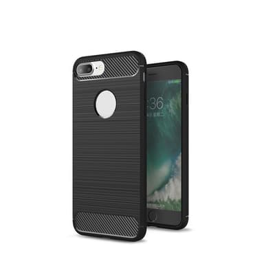 SKALO iPhone 7/8 Plus Armor Carbon Stöttåligt TPU-skal - Röd