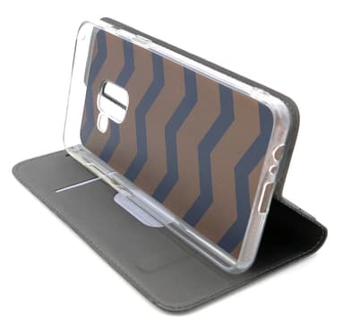 Plånboksfodral Ultratunn design Samsung J6 (2018) - Mörkgrå