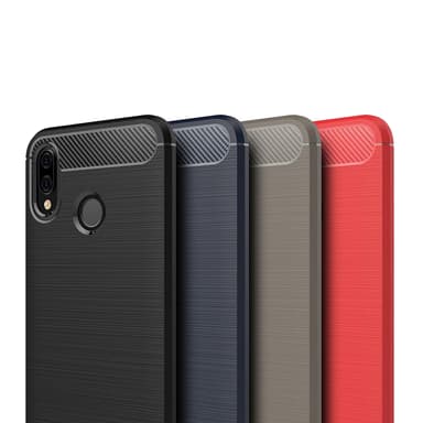 Stöttåligt Armor Carbon TPU-skal Huawei P20 Lite - Blå