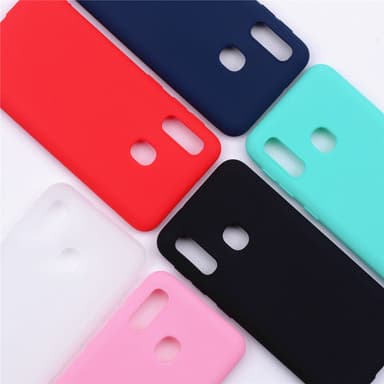 SKALO Samsung A20e Ultratunn TPU-Skal - Röd