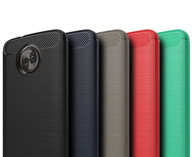 Stöttåligt Armor Carbon TPU-skal Moto X4 - Grå