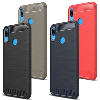 Stöttåligt Armor Carbon TPU-skal Huawei Y6 2019 - Blå