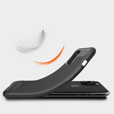 SKALO iPhone 11 Pro Max Armor Carbon Stöttåligt TPU-skal - Svart