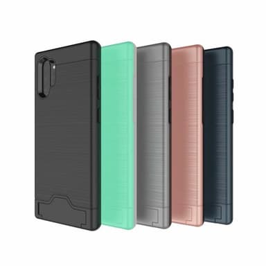 Samsung Note 10 PLUS | Armor skal | Korthållare - Rosa