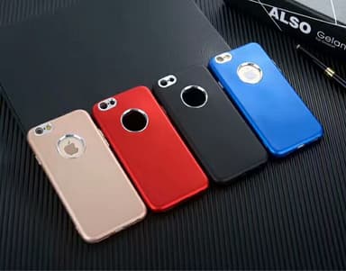 iPhone 7/8 | TPU-Skal Metallknappar - Svart