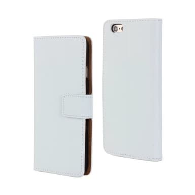 SKALO iPhone 6/6S Plånboksfodral Äkta Skinn - Vit