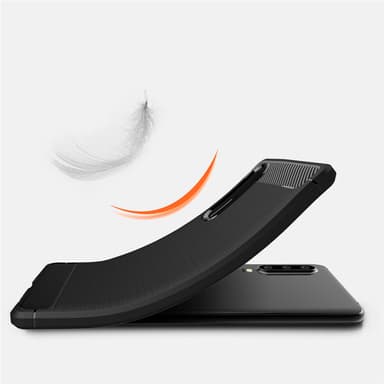 SKALO Huawei P30 Armor Carbon Stöttåligt TPU-skal - Röd