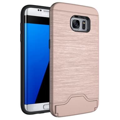 Samsung S7 | Armor skal | Korthållare - Rosa