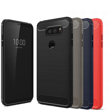 Stöttåligt Armor Carbon TPU-skal LG V30 - Röd