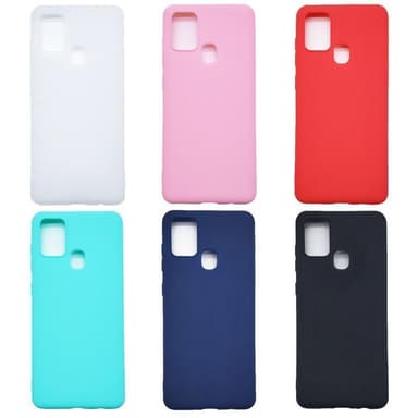 SKALO Samsung A21s Ultratunn TPU-Skal - Turkos