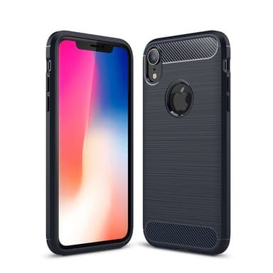 SKALO iPhone XR Armor Carbon Stöttåligt TPU-skal - Blå