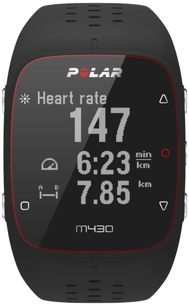 Polar M430 HR Träningsklocka (svart)