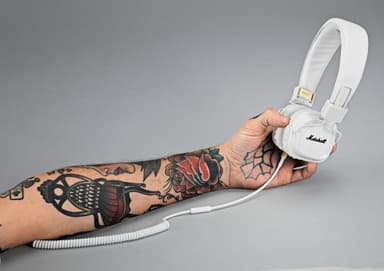 Marshall Major 2 on-ear Hörlurar (vit)
