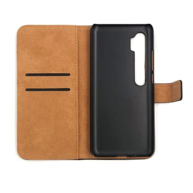 Plånboksfodral Äkta Skinn Xiaomi Mi Note 10/10 Pro - Vit