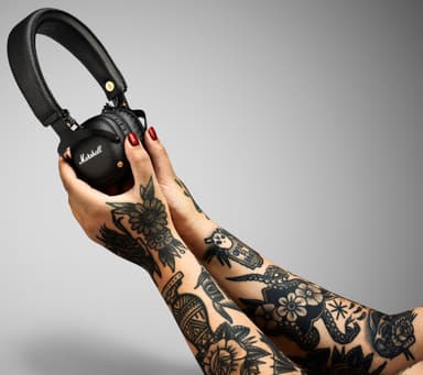 Marshall Mid trådlösa hörlurar on-ear (svart)