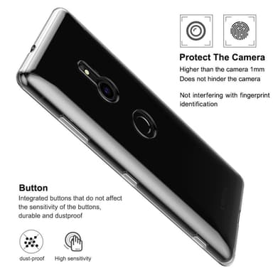 Transparent Silikon TPU-Skal till Sony Xperia XZ3