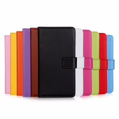 Plånboksfodral Äkta Skinn LG G4 - Cerise